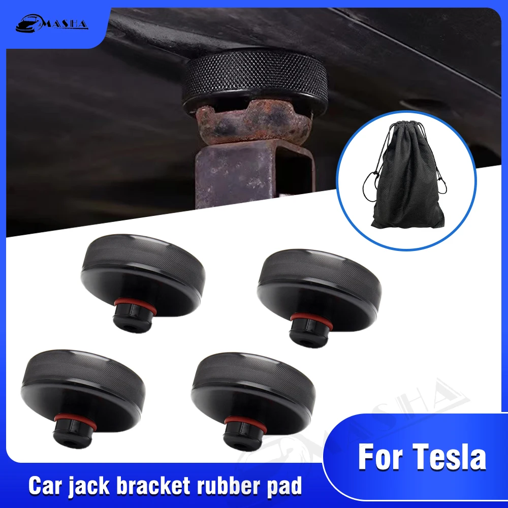 4 Pezzi Per Tesla Model 3 Model Y X S Protect Accessori Per Chassis Per Batteria Per Auto Sollevamento In Gomma Jack Pad Adapter Puck Repair Tools