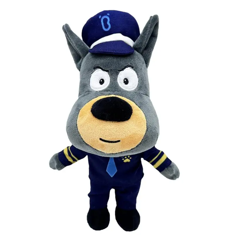 30Cm Sheriff Labrador Dog Peluche Peluche Anime Security Brighter Labrador Wolf Dog Police Officer Doll Peluche Regali
