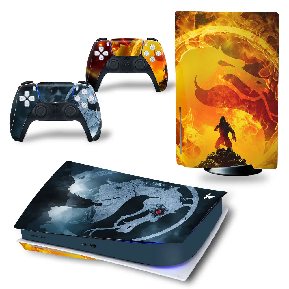 Mortal Kombat Mk11 Ps5 Disk Digital Edition Decal Skin Sticker For Ps5 Console And Two Controllers Vinyl Stickers 4678