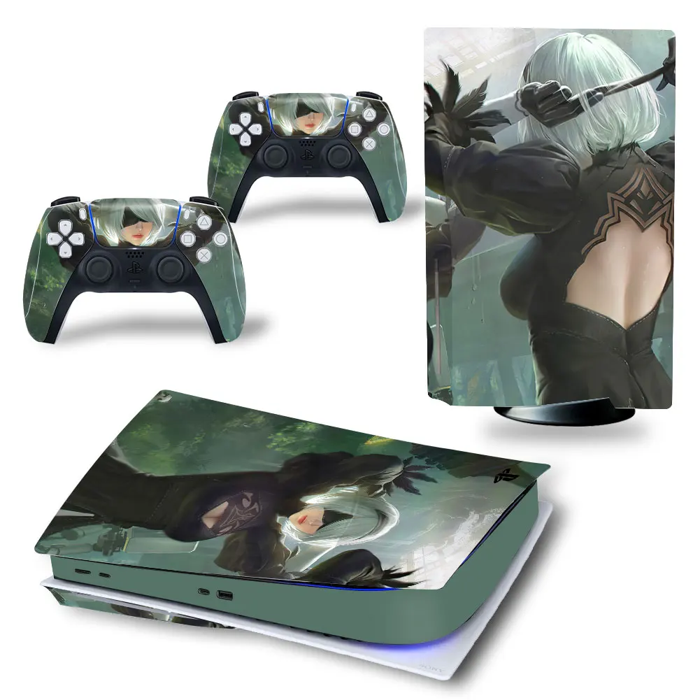 Ragazze Gioco Ps5 Disco Digital Edition Decalcomanie Adesivi Skin Per Console Ps5 E Due Controller Adesivi In Vinile 4593