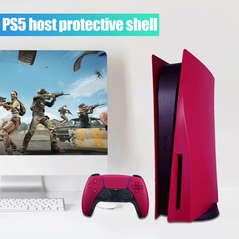 Per Cosmic Red Ps5 Driver/Console Di Gioco Digitale Faceplate Cover Disc Skin Hard Shell Custodia Protettiva Antipolvere Per Playstation5