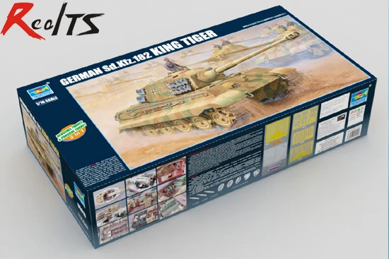 Trombettista 1/16 00910 Kit Modello Tedesco Kingtiger 2In1 (Henschel Turret)