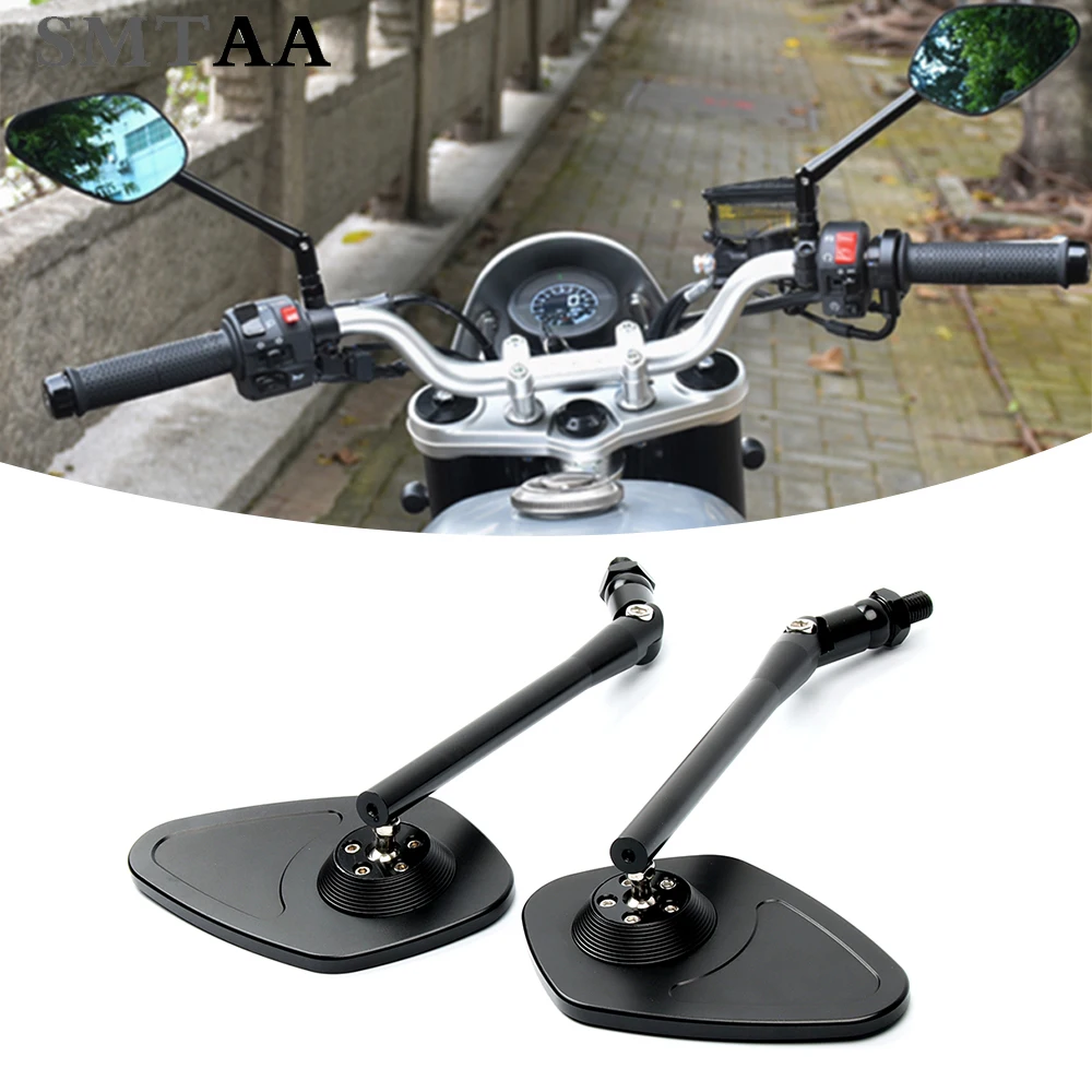 Nuovo Motociclo Modificato Specchio Blu Retrovisore Regolabile In Lega Di Alluminio Cnc Usato Generale Per Bmw R Nine T Rninet R Ninet S1000R