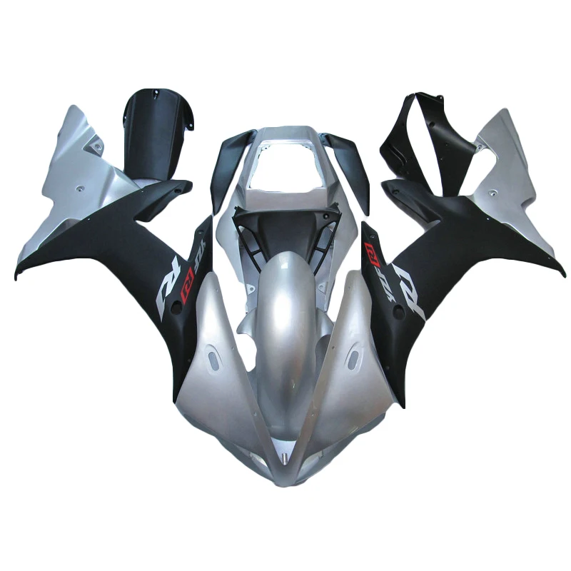 Grigio Custom Carenature Del Motociclo Per Yamaha R1 Kit Carenatura 02 03 R 2003 R1 2002 Carena Kitskt11