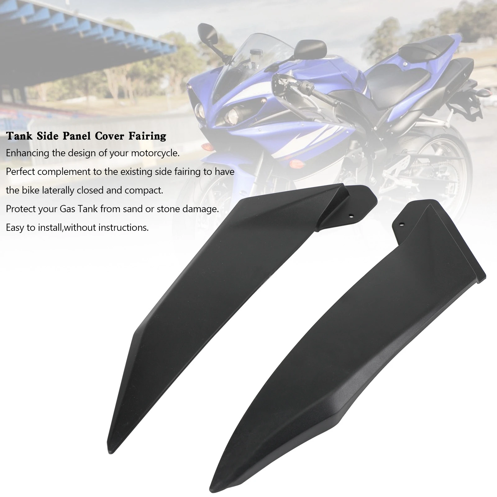 Artudatech Serbatoio Del Gas Rivestimento Laterale Pannello Di Copertura Carenatura Cowl Per Yamaha Yzf R1 2002 2003
