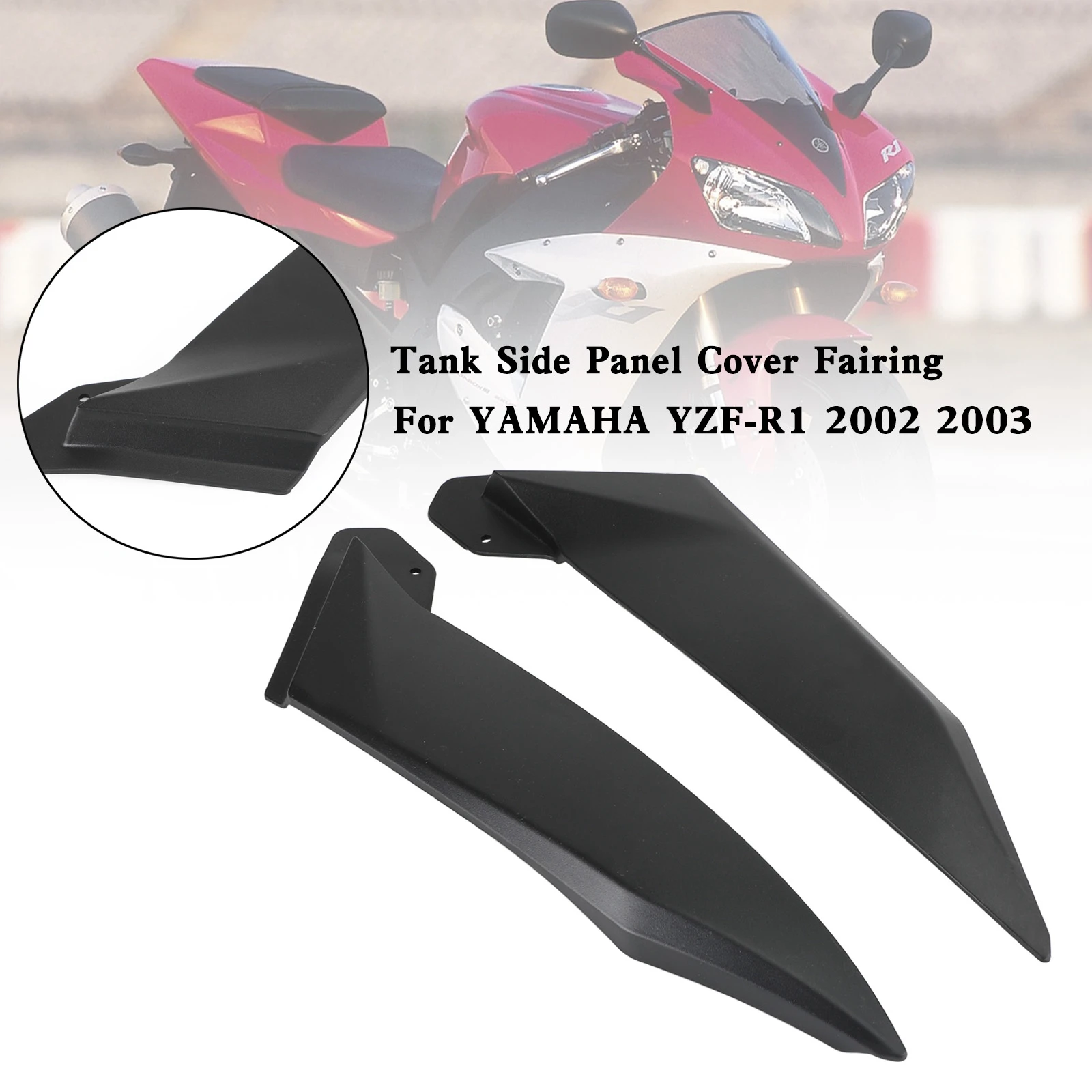 Areyourshop Serbatoio Del Gas Side Trim Cover Panel Carenatura Cowl Per Yamaha Yzf R1 2002 2003