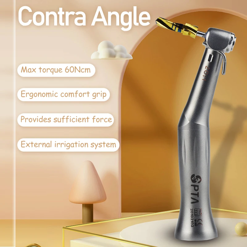 Turbina Implantodontia Chirurgia Impianto Manipolo Spta Dentale 20:1 Riduzione Contrangolo A Bassa Velocità Turbina Dentista Cirugia Trapano