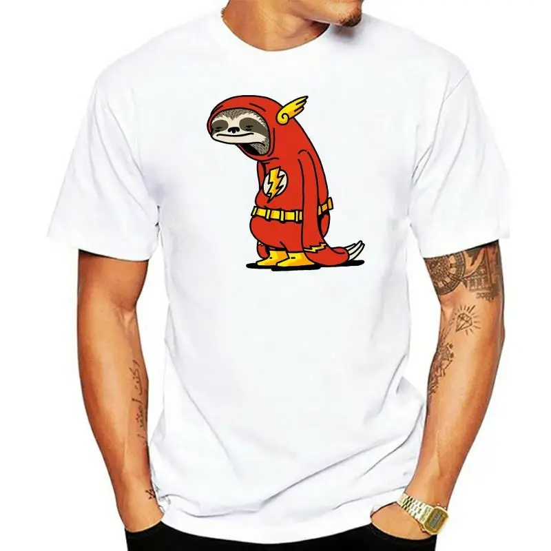 Maglietta Uomo Deviante Flash Bradipo Devo Andare Veloce Artsy Tee