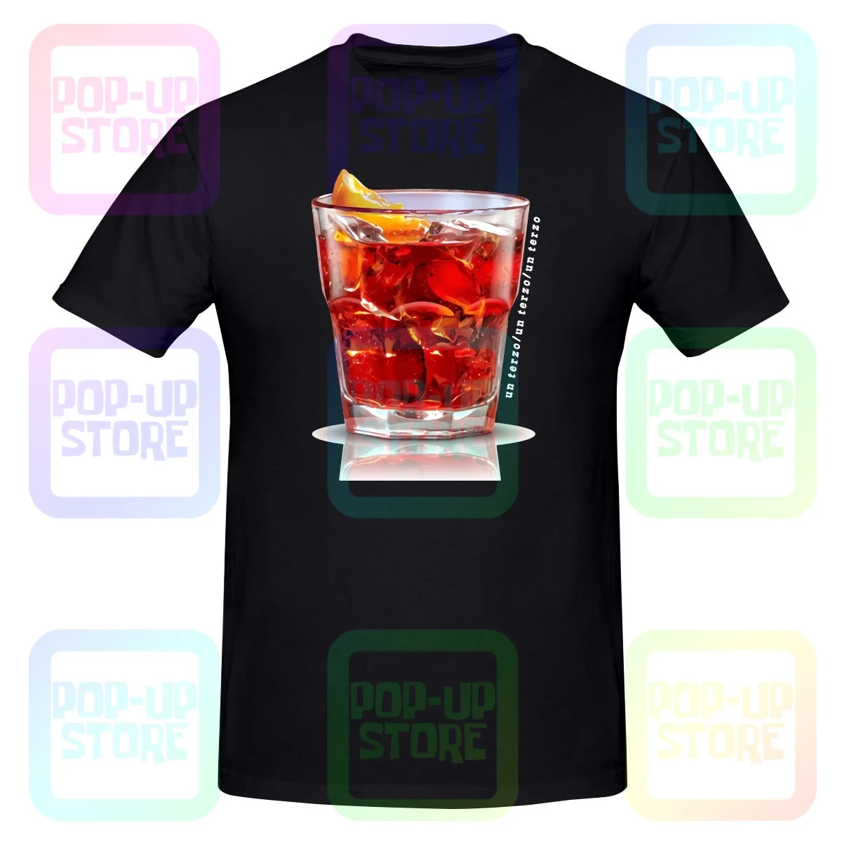 Uomo Negroni Un Terzo Un Terzo Apercocktail Campari Shirt T-Shirt Tee Casual Migliore Qualità