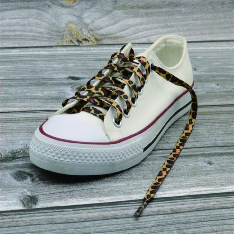 Classic Animal Patten Print Lacci Delle Scarpe Creative Unisex Sneakers Canvas Shoe Lace Flat Leopard Zebra Tiger Snake Lacci Delle Scarpe Strings