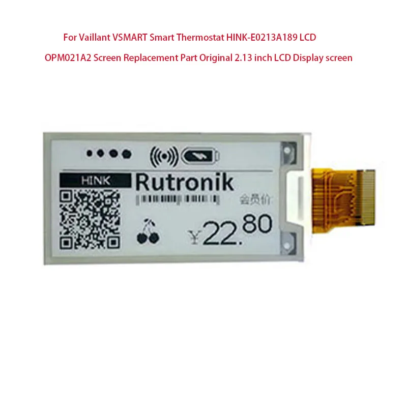 Per Vaillant Vsmart Smart Termostato Hink-E0213A189 Lcd Opm021A2 Parte Di Ricambio Dello Schermo Schermo Lcd Originale Da 2.13 Pollici