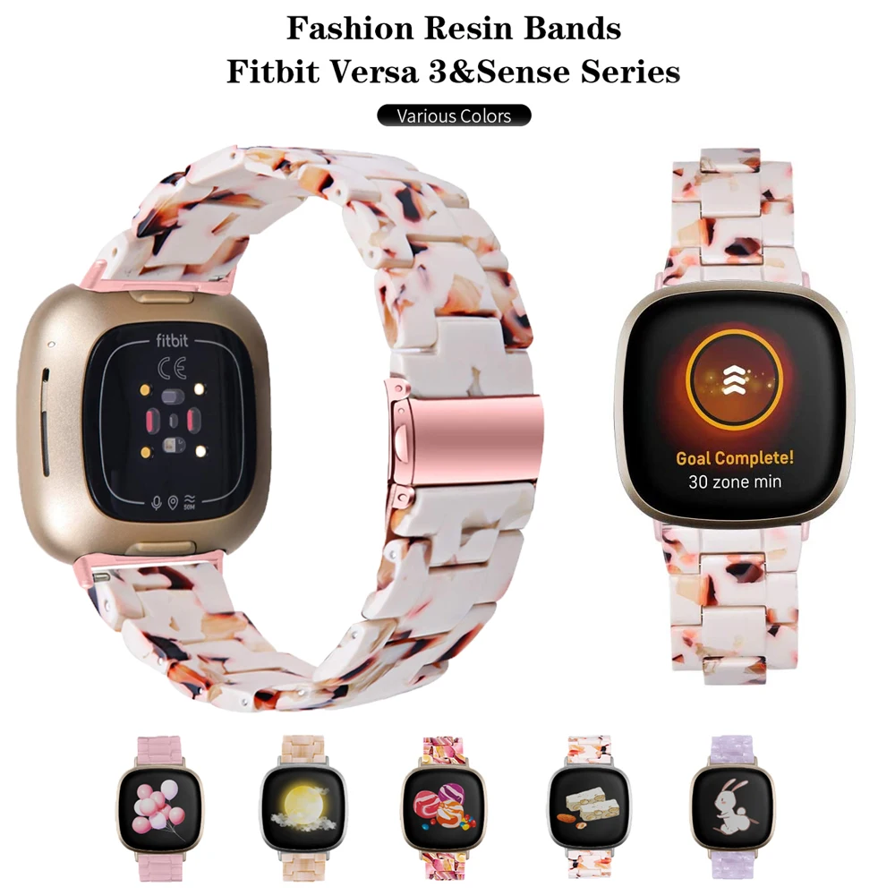 Cinturino In Resina Fitbit Per Cinturino Fitbit Versa 3/Sense Cinturino Regolabile Cinturino Di Ricambio Fitbit Versa 3 Donna Uomo Accessori