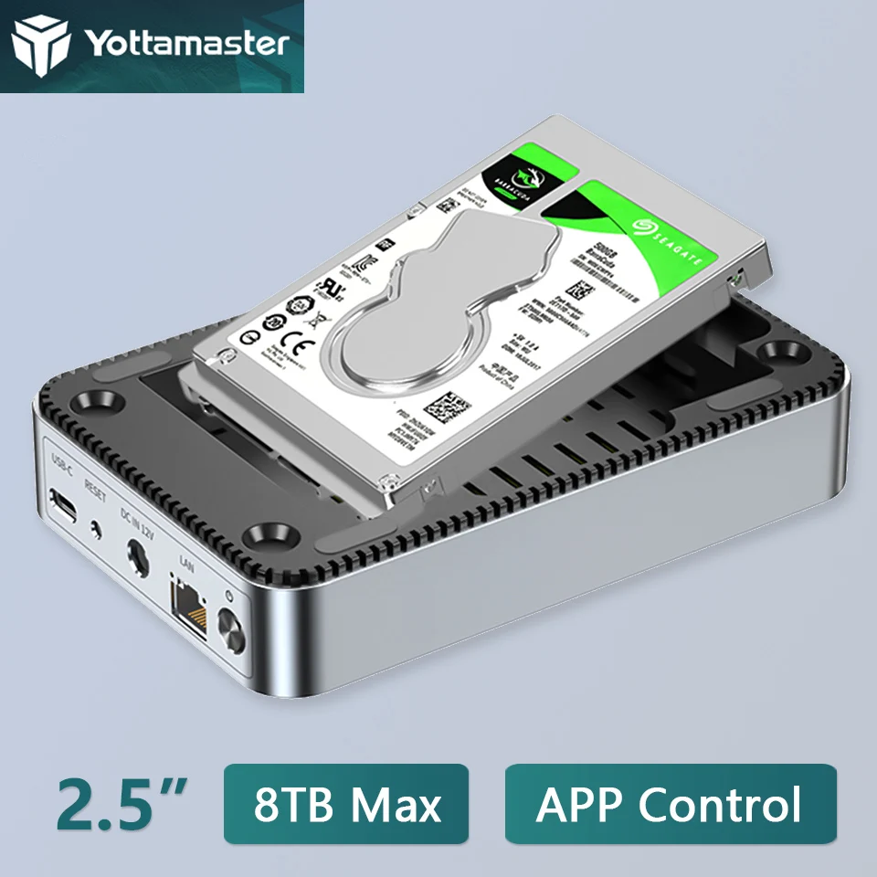 Yottamaster 2.5 3.5 Pollici Sata Ssd Enclosure Nas Wireless Hdd Custodia Esterna Hard Disk Drive Storage Box Personal Hd Cloud Server