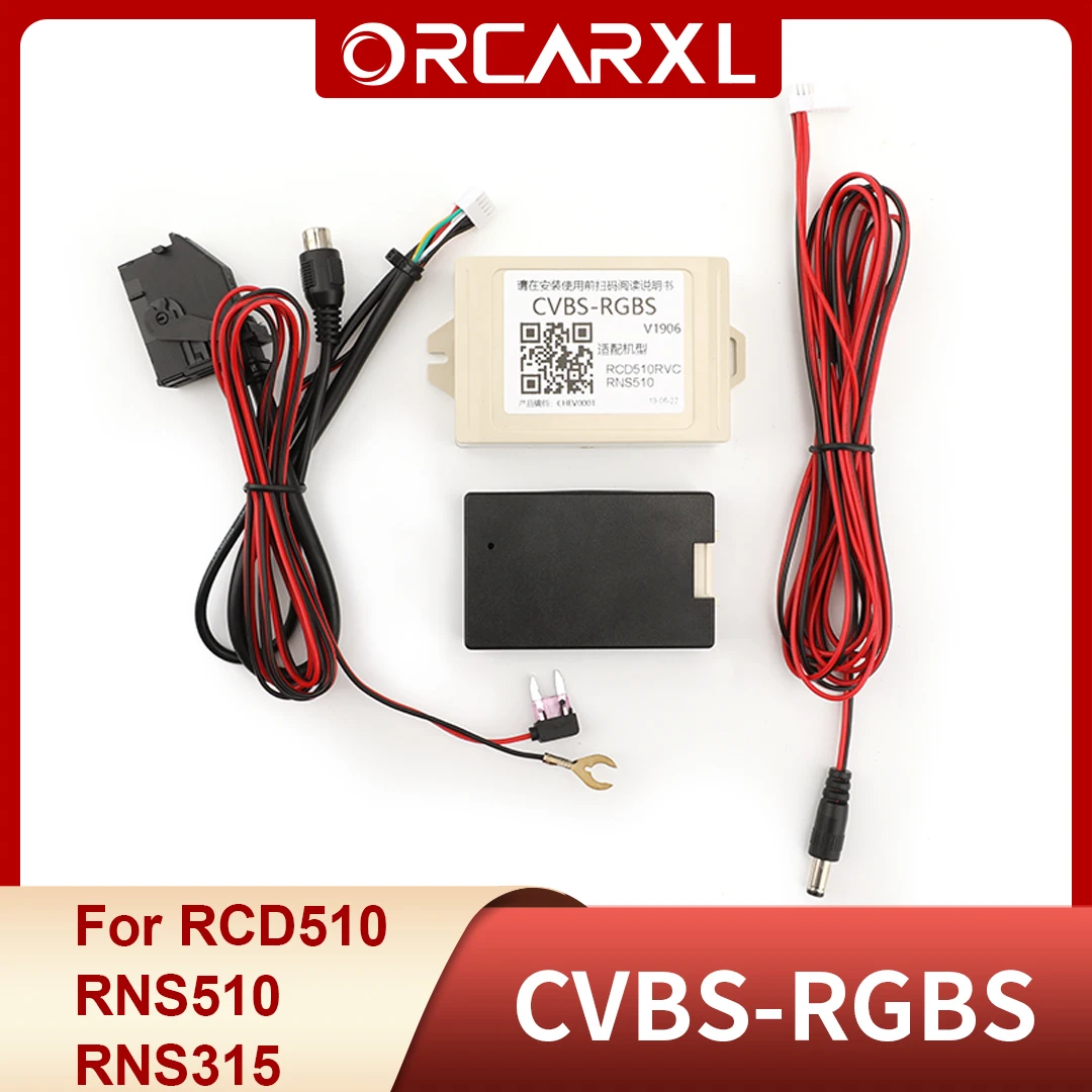 Adattatore Da Cvbs A Rgb Per Vw Volkswagen Rns510 Rcd510 Rns315 Aftermarket Cvbs Flip Logo Camera Convertitore Da Av A Rgb Con Scatola Di Ritardo