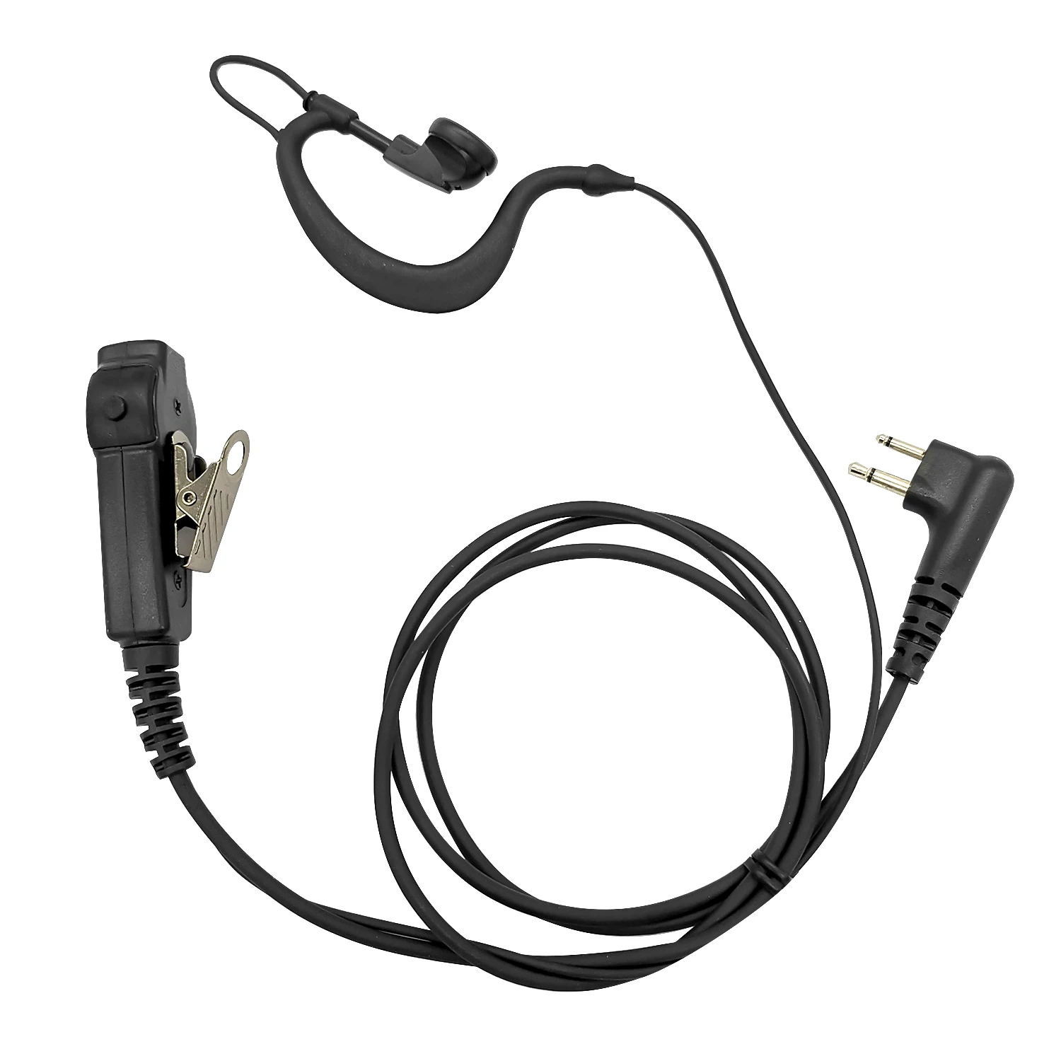 G Wire Reel Ptt Intercom Headset, Auricolare Di Ascolto Bidirezionale, Adatto Per Motorola, Cp010, Cp140, Gp68, Ep450, Dep450
