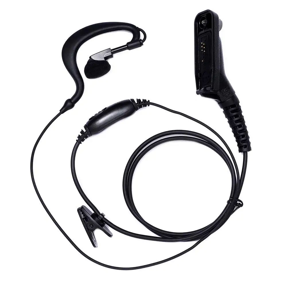 Fbi G-Shape Ear Hook Auricolare Mic Headset Per Motorola Ham Radio Dp4800 Dp4801 Dp4600 Dp4601 Xpr7350 Xpr7380 Walkie Talkie