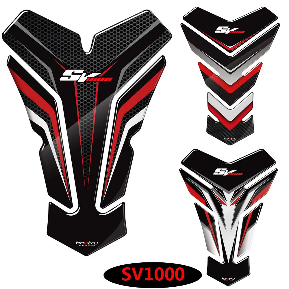 Moto Sticker Decal Gas Oil Fuel Tank Pad Protector Case Per Suzuki Sv1000 Sv1000S
