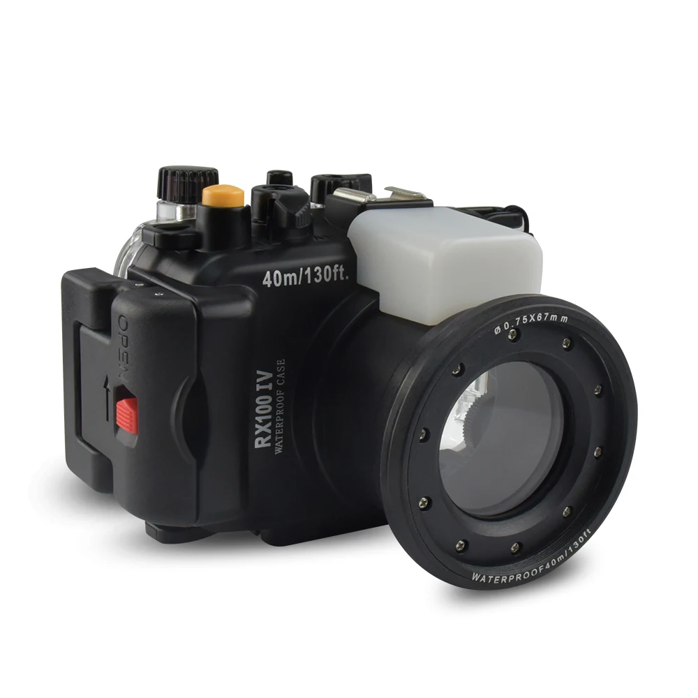 Meikon 130Ft/40M Custodia Subacquea Impermeabile Per Fotocamera Custodia Subacquea Per Sony Rx100-Iv Dsc-Rx100 Iv M4 Mark 4 Custodia Per Fotocamera