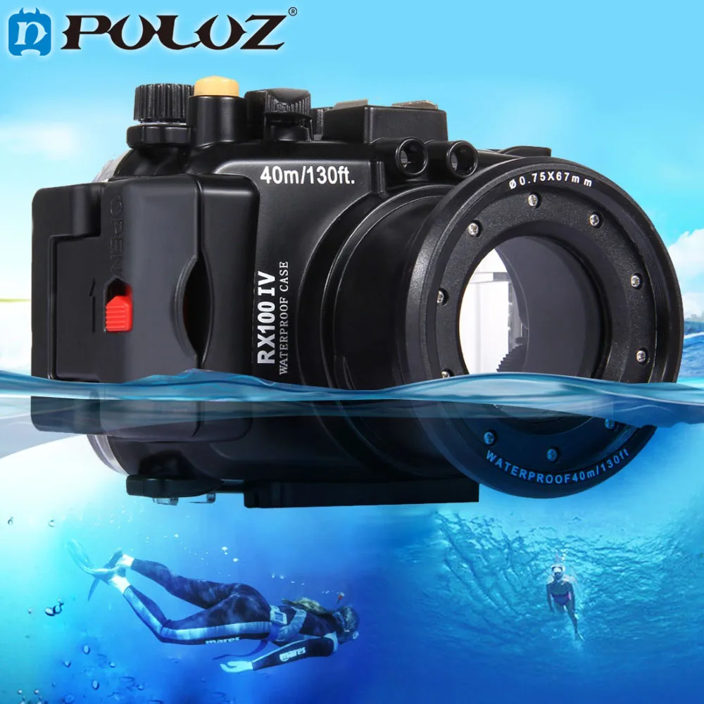 Puluz 40 M 1560 Pollice 130 M Profondità Subacquea Nuoto Diving Caso Impermeabile Camera Bag Custodia Per Sony Rx100 Iv