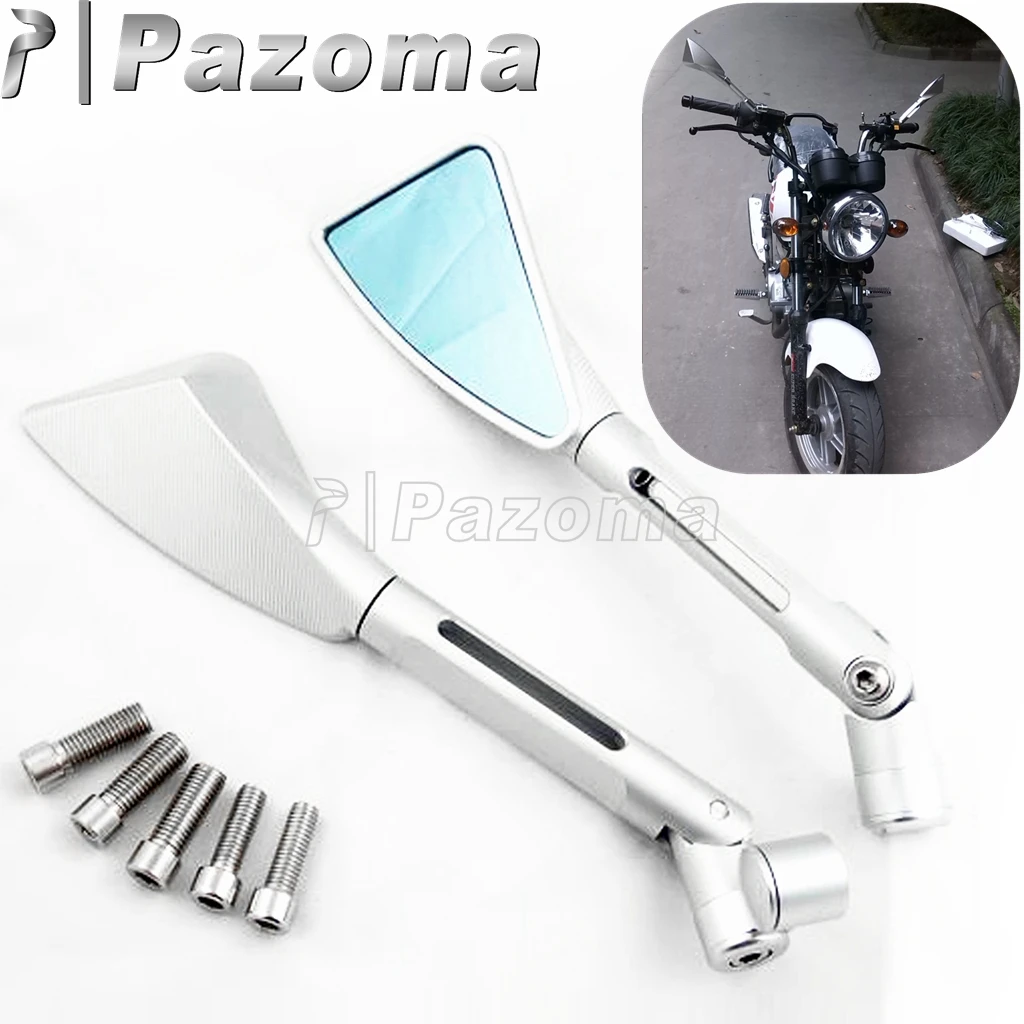 Chrome Cnc Tomok Specchietto Retrovisore Posteriore Scooter Street Dirt Bike Specchietto Laterale Per Honda Yamaha Ducati Suzuki Sv Sfv 650 1000 Gsr60