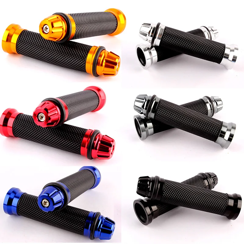 7/8 ''Moto Anti-Maniglia Grips Grips & Termina Cnc 22Mm Manubrio Per Suzuki Gsxr 750 Sv 650 Gsr 600 Gsx Honda Yamaha Ducati
