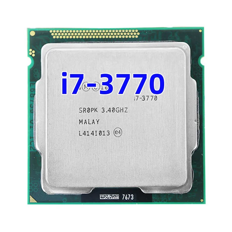 I7 3770 Cpu I7-3700 Lga 1155 Core3.4Ghz Sr0Pk Processore Cpu Quad-Core 77W B75
