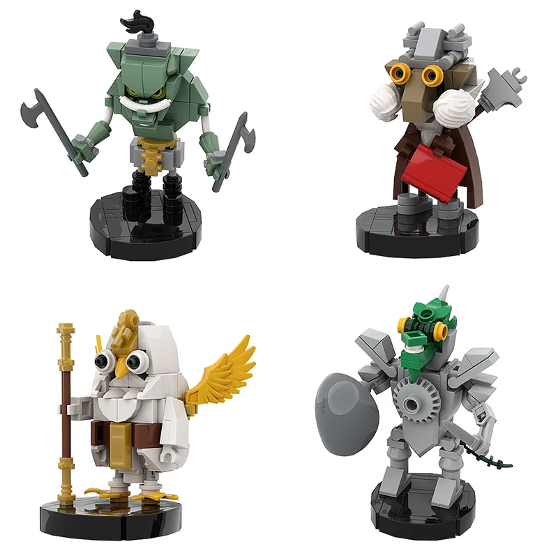 Moc Game Dungeonseds Sacerdote Umano Elf Ranger Building Blocks Il Meccanismo Dragonsed Man Mage/Knight/Warrior Model Bricks Toy
