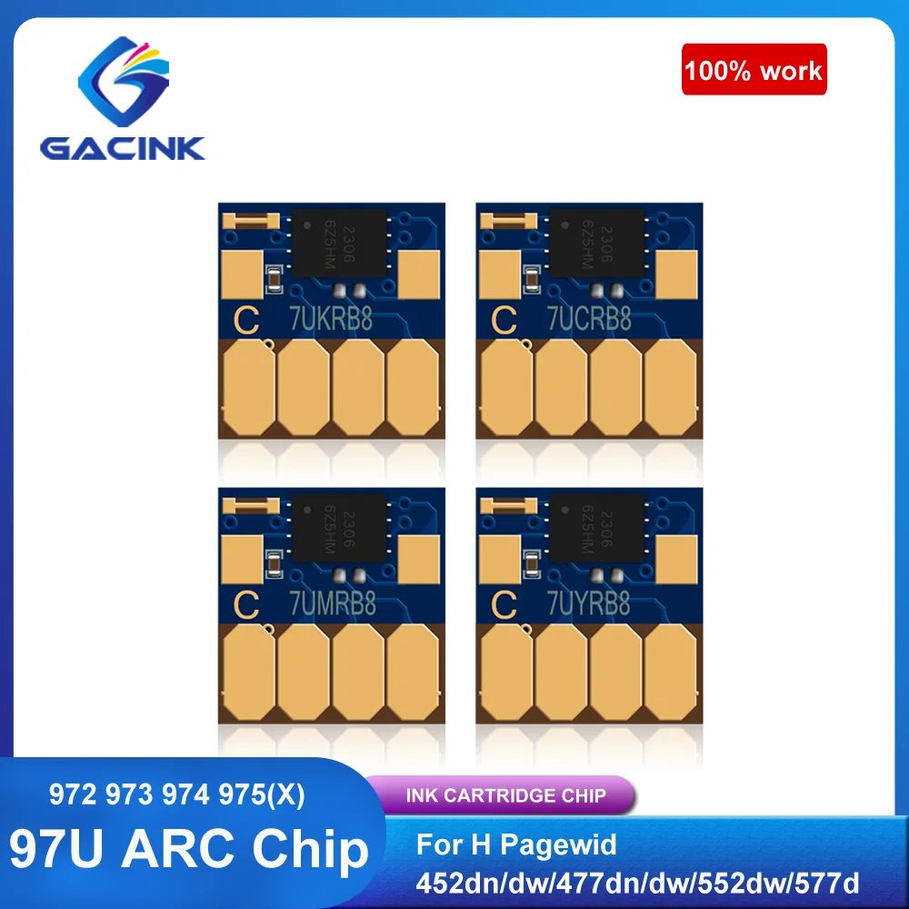 Chip Arc Per Hp 974 974X Ciss Per Pagewide Pro 352Dw 377Dw 452Dn 452Dw 477Dn 477Dw 552Dw
