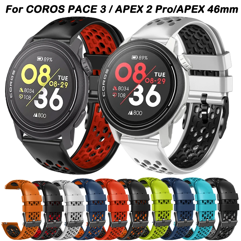 22Mm Correa Per Coros Pace3 Smartwatch Band Coros Pace 3 Strap Apex 2 Pro/Apex Pro/Apex 46Mm Braccialetto Di Ricambio