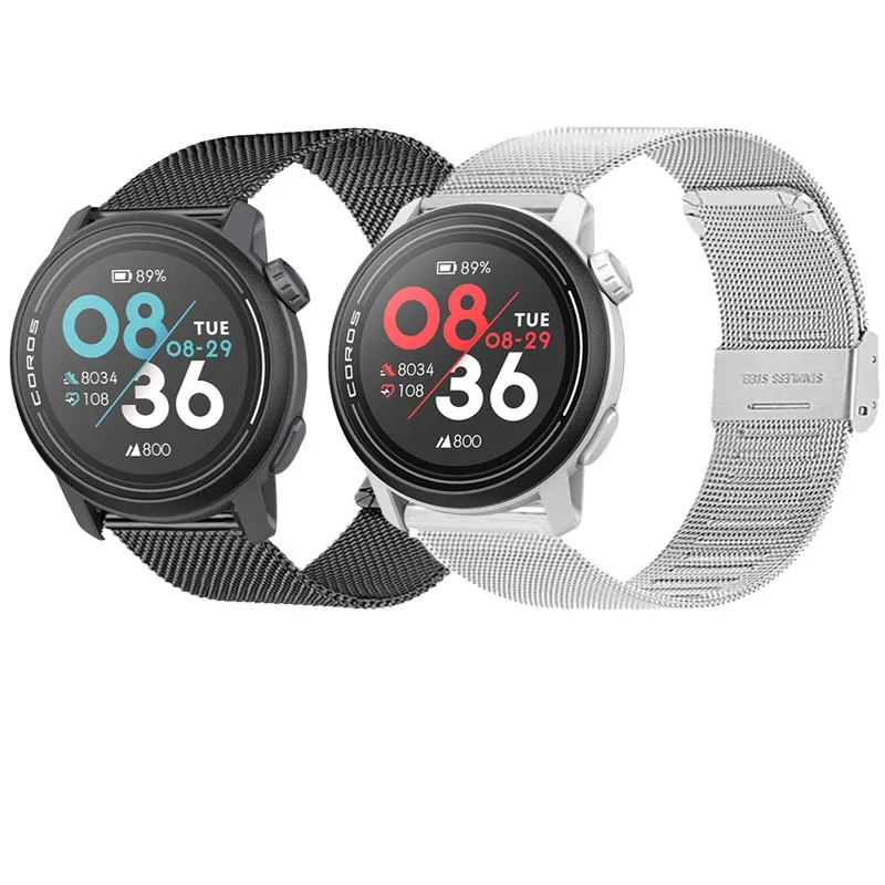 Per Coros Pace 2 Band Per Coros Pace 3 Apex Pro Apex 46/42Mm Cinturino Sportivo In Acciaio Inossidabile Quick 20 22Mm Bracciale Da Polso