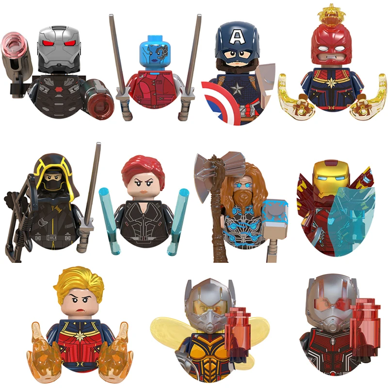 War Machine Thanos Vision Buliding Blocks Bricks Collector Kaglin Scarlet Witch Mini Action Figures Kid Toy Bricks