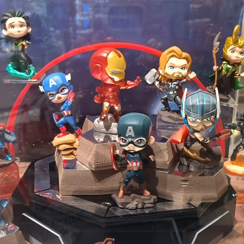 Marvel Infinity Saga Series Blind Box Toys Anime Figures Iron Man War Machine Captain America Decoration Model Gifts Toy
