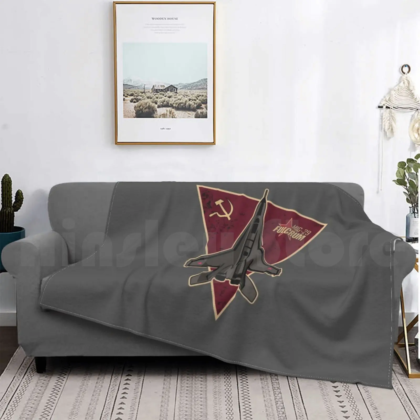 Mig-29 Fulcrum Coperta Moda Personalizzata Aeronautica Sovietica Macchina Da Guerra Sovietica Caccia Russa Russa