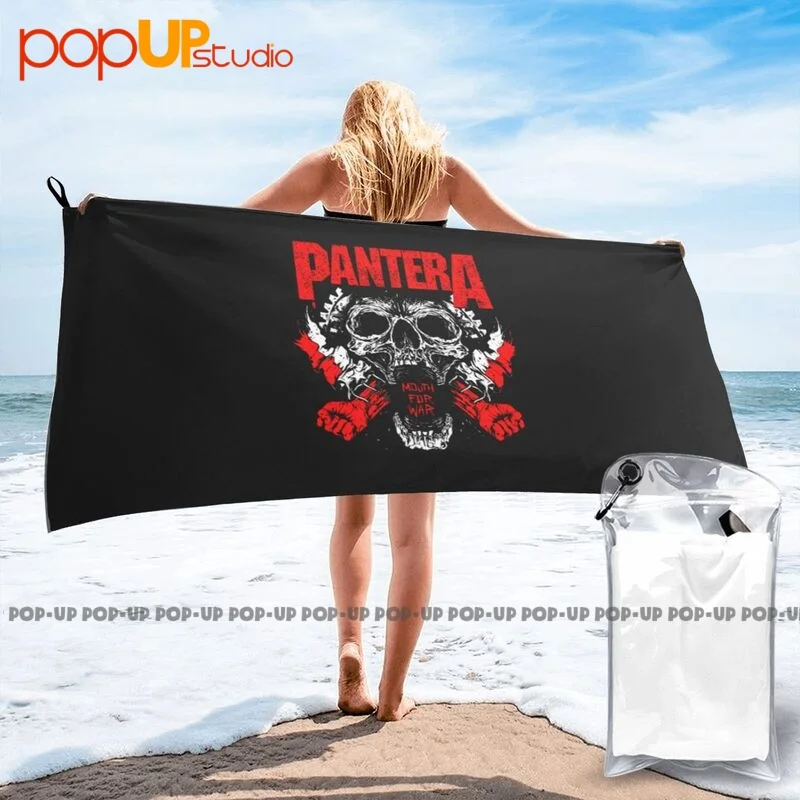 Pantera Mouth For War Heavy Metal Band Quick Dry Towel Surf Travel Lightweight Beach Blanket
