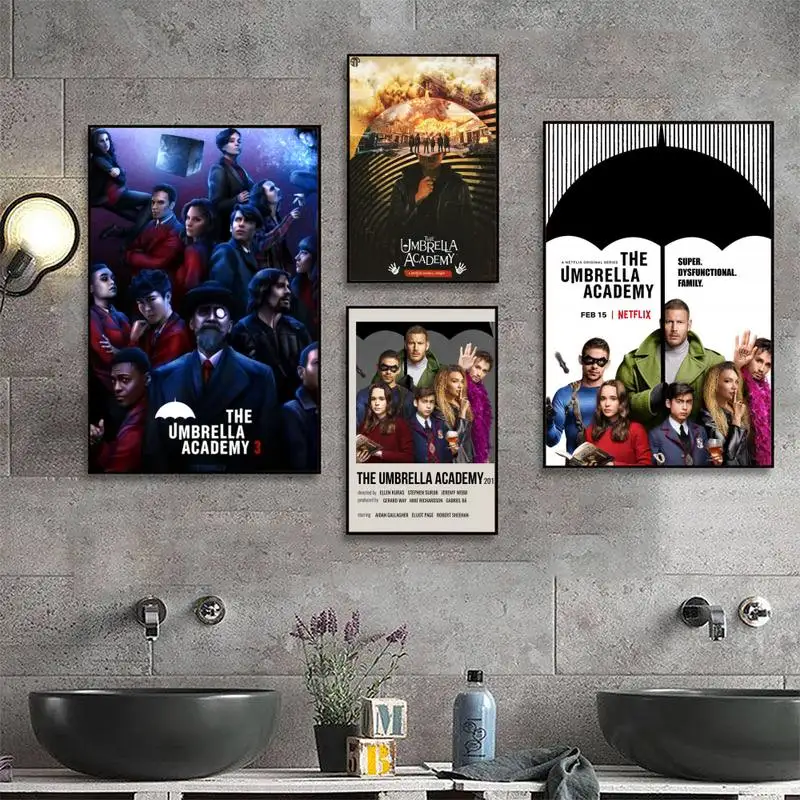 The Umbrella Academy Poster Poster Di Piccole Dimensioni Retro Kraft Paper Sticker Fai Da Te Room Bar Cafe Room Wall Stickers