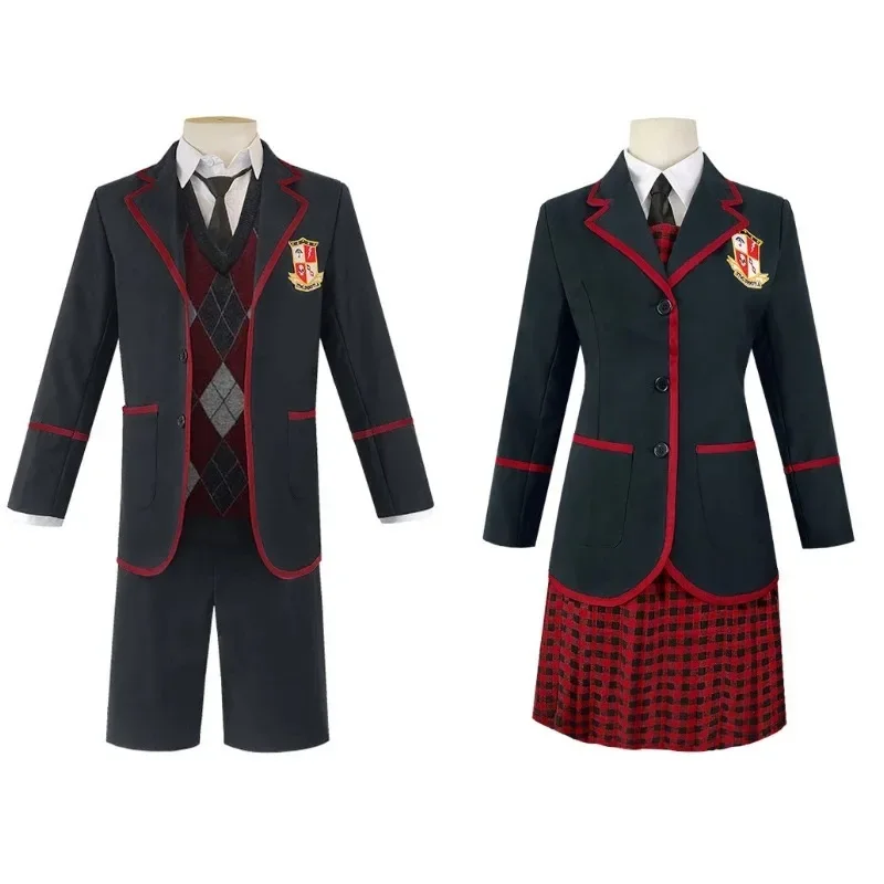 Cosplay The Umbrella Academy Girls Costumes Set High School Uniform Vanya Allison Dress Up Carnival Party Studenti Abiti Cosplay