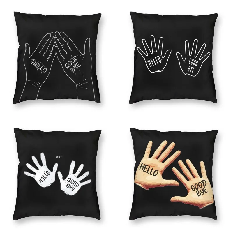 Luxury Battle Hargreeves Hands Hello Addio Fodera Per Cuscino Del Divano Poliestere The Umbrella Academy Federa Decorazione Della Camera Da Letto