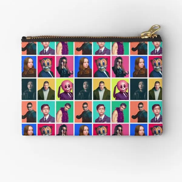 The Umbrella Academy Character Collage Zipper Pouches Pure Key Money Men Socks Pocket Packaging Coin Cosmetic Underwear Small