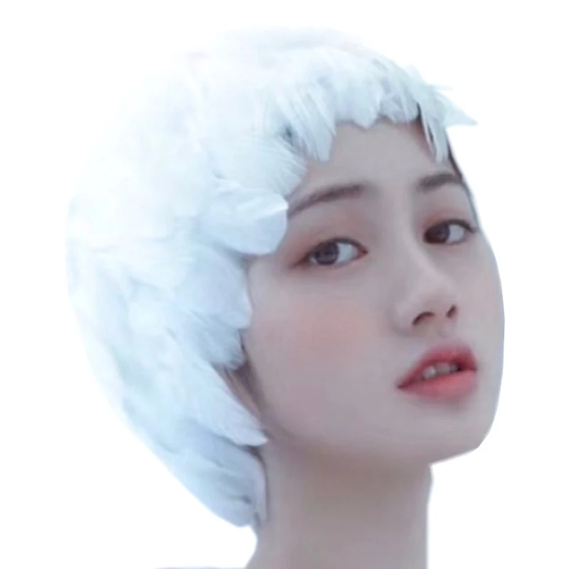Performance Stage Swan Lake Ballet Feather Headwear Princess White Feather Headband Per Tutu Hanfu