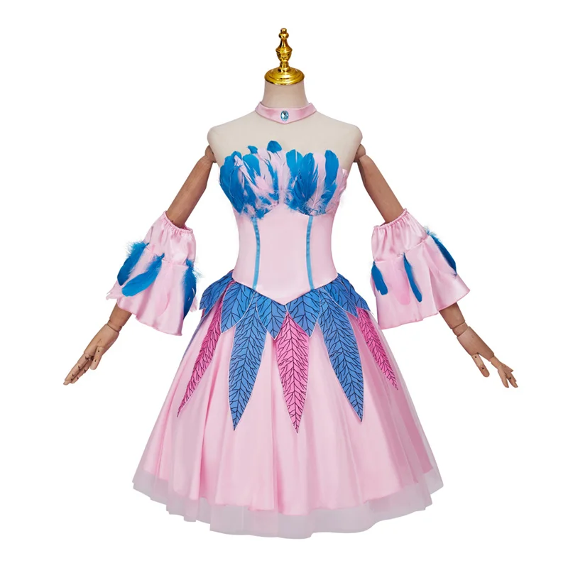 Swan Lake Odette Costume Cosplay Vestito Rosa Donna Prom Party Gown Fancy Halloween Carnival Party Outfits