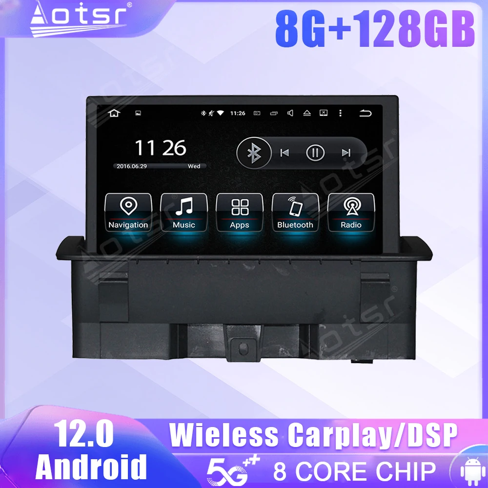 Autoradio Con Schermo Android Per Audi A1 2011 2012 2013 2014 2015 Navigazione Gps Dsp Carplay Unità Principale Stereo Multimediale Automobilistica