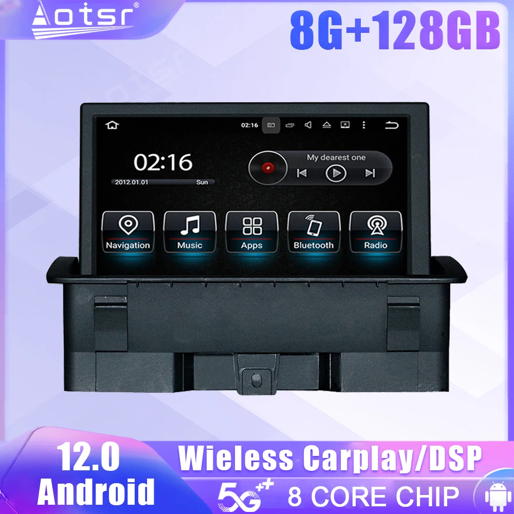 Autoradio Con Schermo Android 12 Per Audi A1 2010- 2 Din Navigazione Gps Audio Dsp Carplay Automotive Multimedia Stereo Head Unit