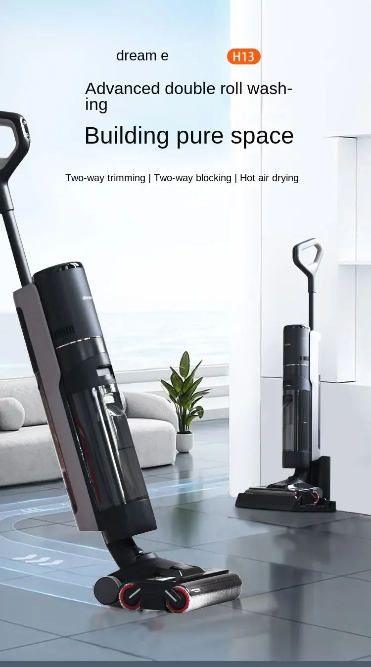 Dreame H13 Double Roller Double Brush Trascinamento E Spazzamento Sterilizzazione Integrata Lavasciuga Pavimenti Ad Asciugatura A Caldo