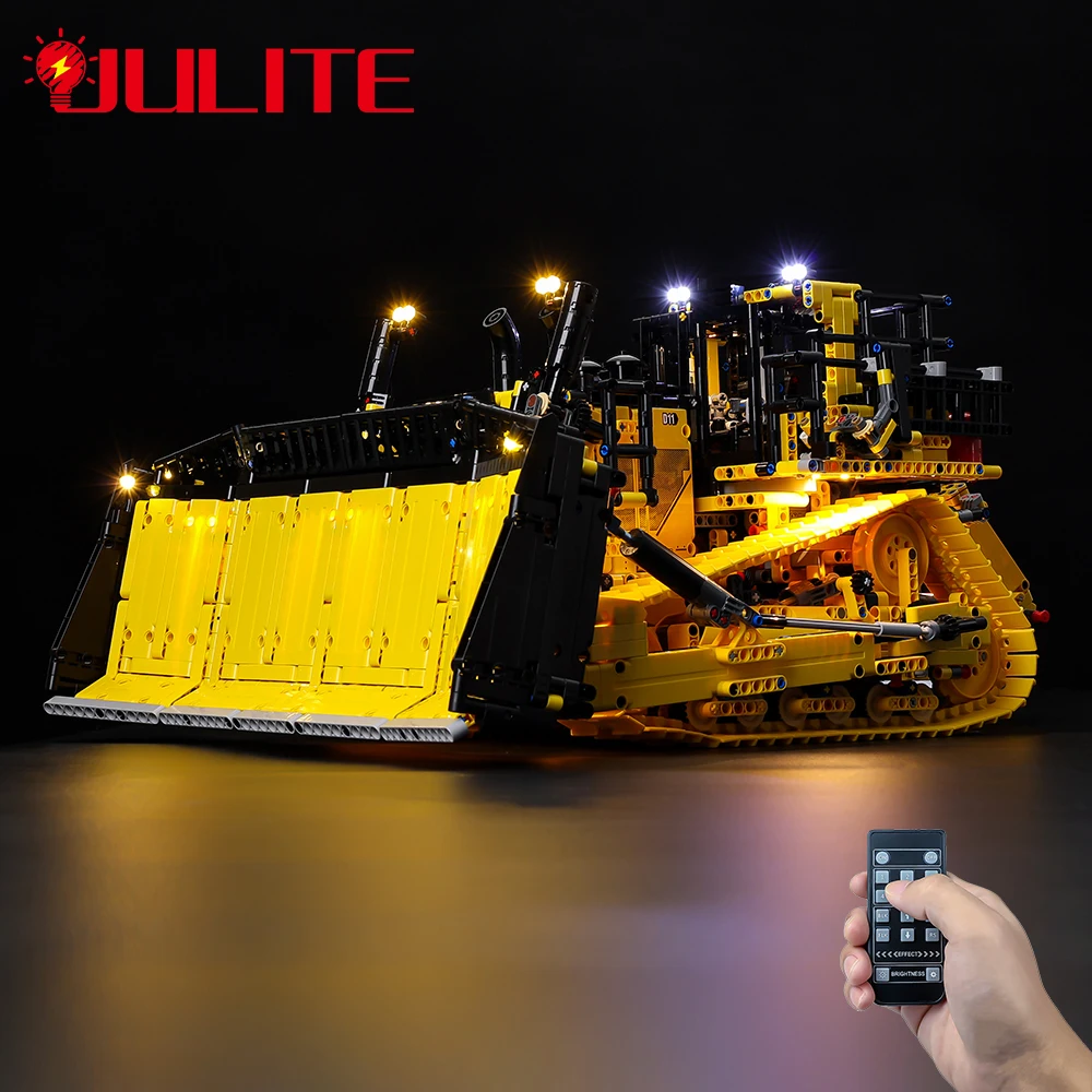 Kit Luce Led Per Tecnico 42131 Bulldozer Cat D11 Controllato Da App Set Di Giocattoli Per Bambini Fai Da Te (Blocchi Non Inclusi)