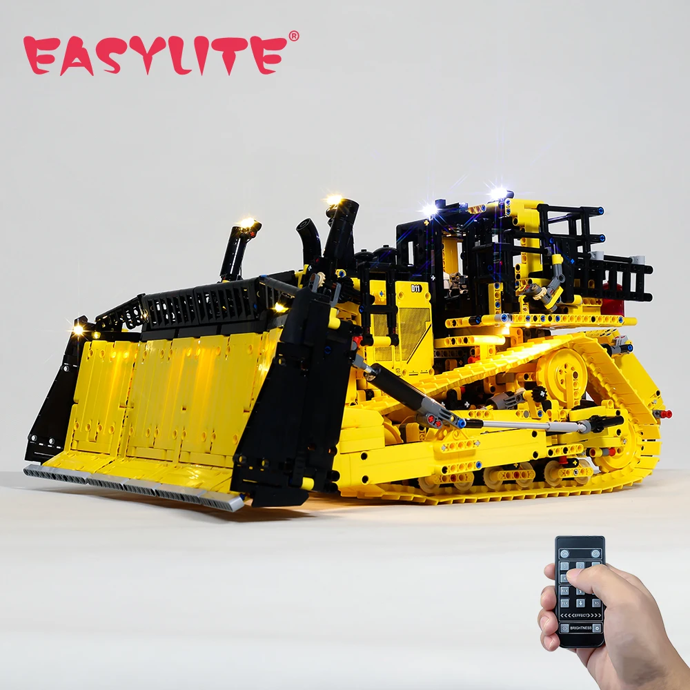 Kit Luce Led Easylite Per Bulldozer Cat D11 Controllato Da App 42131 Building Blocks Giocattoli Per Auto Per Bambini Solo Illuminazione Nessun Modello