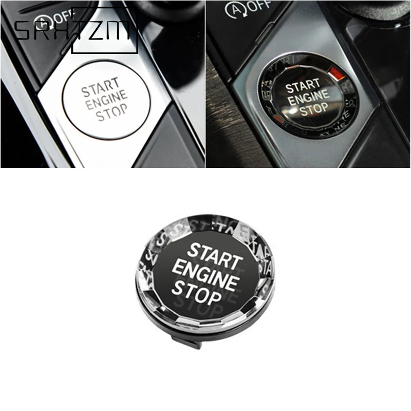 Car Start Stop Button Replacement Trim For Bmw New 3 Series G20 G21 X5 G05 X7 G07 8 Series G14 G16 Crystal Interior