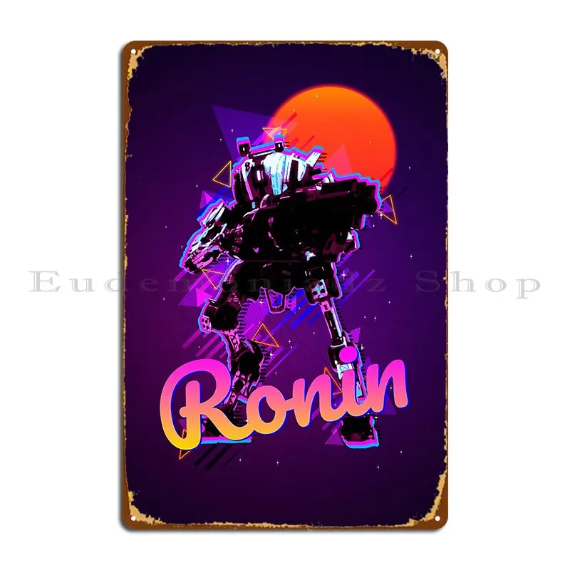 Titanfall 2 Ronin Metal Signs Club Custom Pub Murale Design Wall Murale Tin Sign Poster