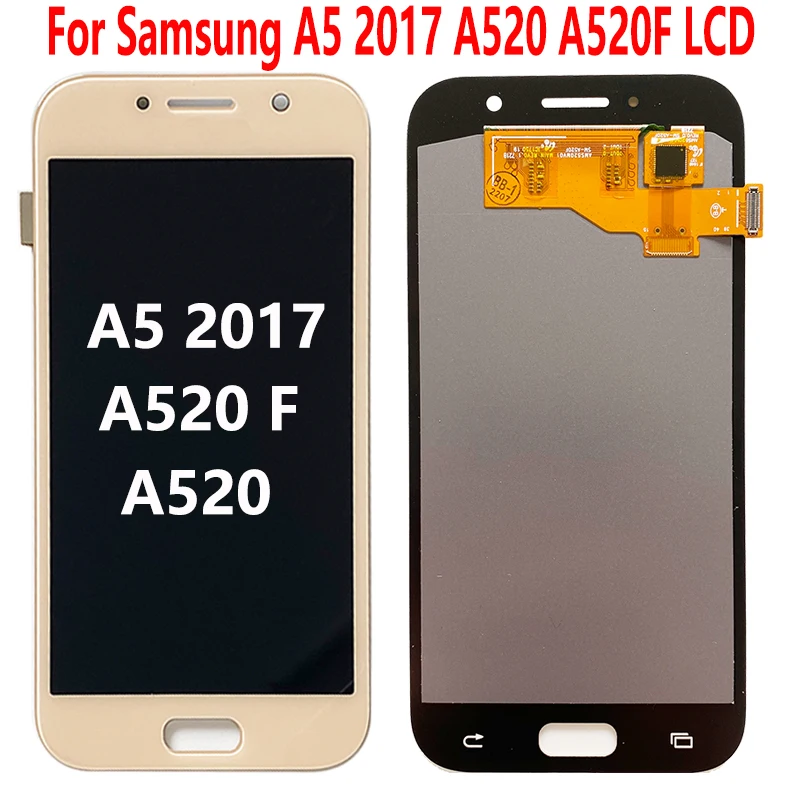 Lcd Da 5.2 ''Per Samsung A5 2017 A520 Sm-A520F A520 Display Lcd Touch Screen Digitizer Assembly Parti Di Ricambio