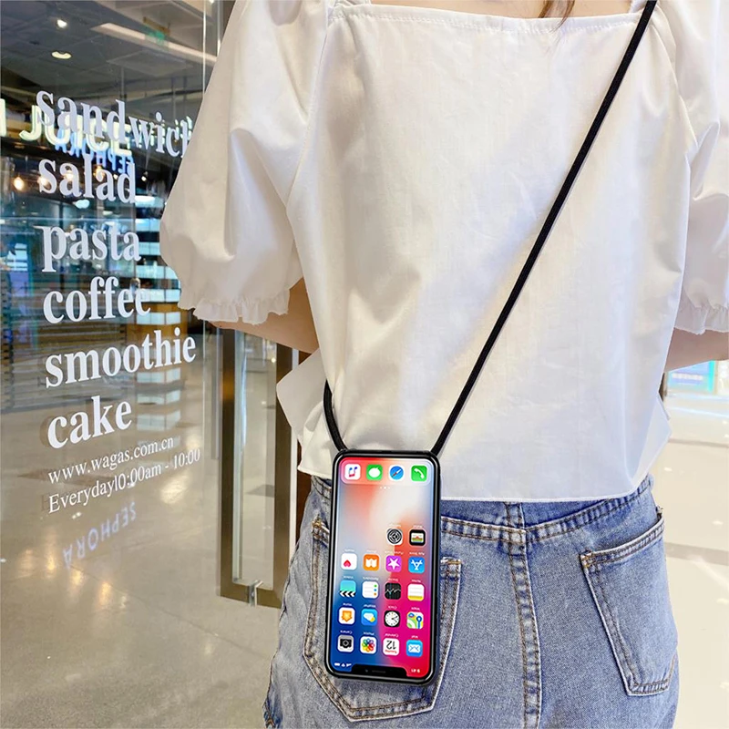 Custodia Per Telefono A Catena Con Cordino Per Samsung Galaxy A5 2017 A520F A5200 Collana Cordino Coque Per Samsung A5 2017