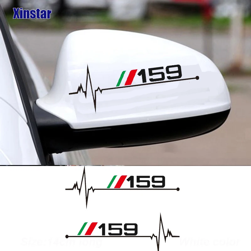 2 Pezzi Adesivo Specchietto Retrovisore Per Alfa Romeo Sportiva Giulia Giulietta 159 156 Mito Stelvio 147 Accessori Auto